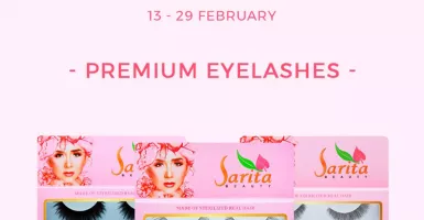Beli Eyelashes Premium Sarita Beauty di Shopee Diskon 50 Persen