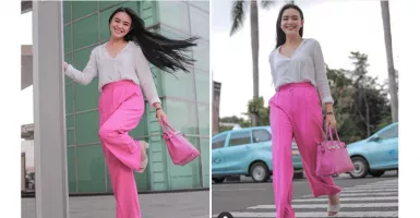 Outfit Merah Jambu Amanda Manopo Bikin Pencinta Pink Histeris