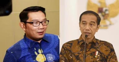 Begini Penampakan Social Distancing Jokowi dan Ridwan Kamil