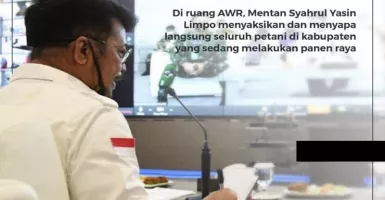 Mentan Syahrul Yasin Limpo Pantau 332 Titik Panen Padi via Video