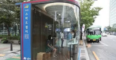 Halte Bus di Seoul Antivirus Corona, Fasilitasnya Lengkap Banget!