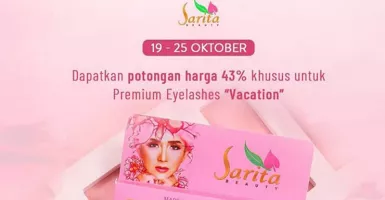 Eyelashes Sarita Beauty Varian Vacation di Tokopedia Diskon Gede