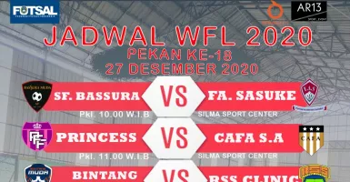 Pekan Terakhir Woman Futsal League 2020 Dijamin Seru