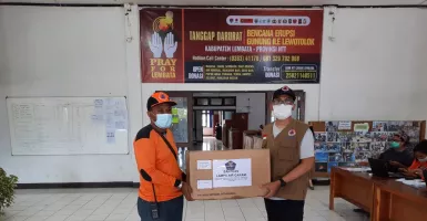 Erupsi Gunung Ili Lewotolok, BNPB Serhkan Donasi Masker dan Lampu