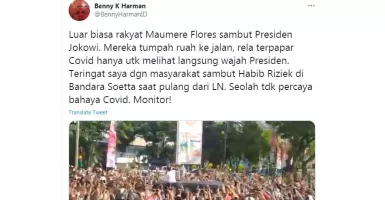 Jokowi Lambai Tangan ke Masyarakat, Pentolan Demokrat Pun Mencuit