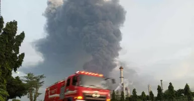 Video Mengerikan Kebakaran Indramayu dari Langit