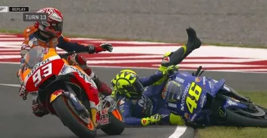 MotoGP: Mengenang 4 Aksi Kontroversi Marquez, Rival Abadi Rossi