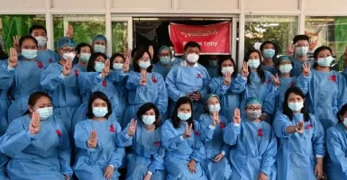 Dokter di Myanmar Lakukan Mogok Kerja di Tengah Krisis Covid-19
