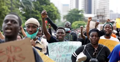Brutal! Polisi Tembakkan Peluru pada Pedemo di Nigeria