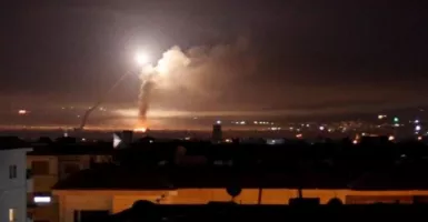 Suriah Cegat Hujan Rudal Setan Israel di Langit Damaskus
