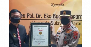 Polda Sulawesi Barat Dapat Penghargaan Muri Karena Ini