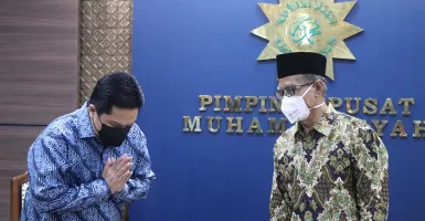 Erik Thohir Sambangi Muhammadiyah, Haedar: Silaturahmi