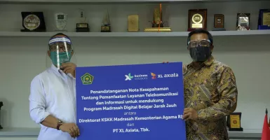 XL Axiata-Kementerian Agama RI Kerja Sama Bantu Pelajar Madrasah