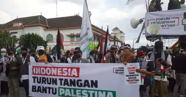 Aksi Bela Palestina di Yogya, Ajak Boikot Produk Israel