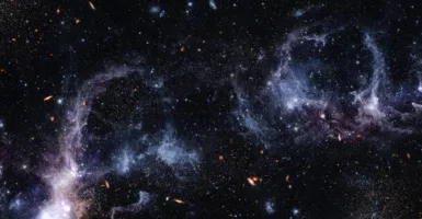 Muntahan Black Hole Terekam bak Bintang Berjatuhan