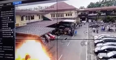 6 Fakta Mengerikan Bom Bunuh Diri Terekam CCTV di Polresta Medan