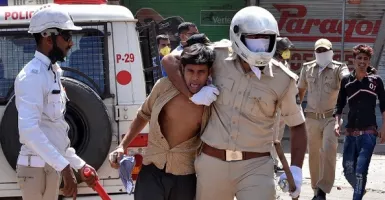 India Ampun-ampunan, Ratusan Polisi Terinfeksi Virus Corona