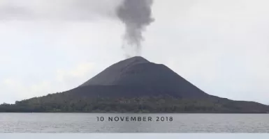 Gunung Anak Krakatau Jadi Gurun Pasir, Lihat Penampakannya...