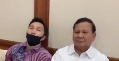 Aksi Kocak Menhan Prabowo Subianto, Malu Banget...