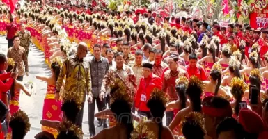Prabowo Subianto bak Raja, Disambut Gemuruh Teriakan Kader PDIP