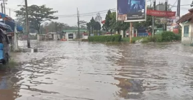 Hati-hati! Jalanan di Bandung Selatan Tergenang Banjir