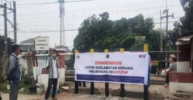 Usai Kecelakaan, Perlintasan Rawa Geni ditutup Petugas Gabungan