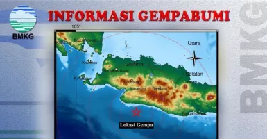 Gempa di Kota Sukabumi Memiliki Magnitudo 4,6