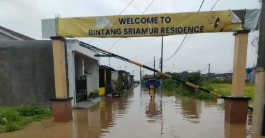 Hujan Seharian, Perumahan di Srimukti Bekasi Banjir