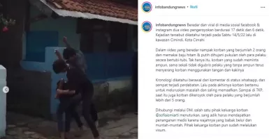 Polisi Usut Video Viral Pengeroyokan di Cimahi