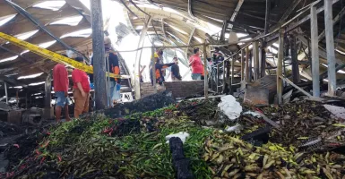 Duh! Penyebab Kebakaran Tempat Relokasi Pasar Johar Belum Pasti