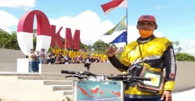 Keren Pol! Warga Temanggung Ini Keliling Indonesia Naik Sepeda