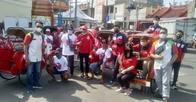 Bukan Demo, 77 Tukang Becak ke Pasar Gede Ternyata Demi Ini