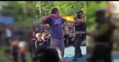 Viral! Video Pria Tantang Polisi di Orkes Dangdut di Pati