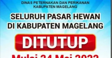 Cegah PMK, Pemkab Magelang Tutup Pasar Hewan Selama 2 Pekan