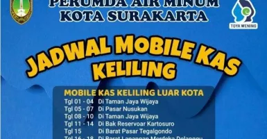Jadwal Mobil Kas Keliling PDAM Kota Solo, Buka Senin Sampai Jumat