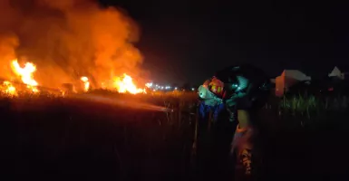 Lahan Kosong di Colomadu Terbakar, Gegara Bakar Sampah?