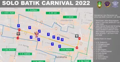 Perhatian! Ada Solo Batik Carnival, 3 Jalan Ini Ditutup Hari Ini