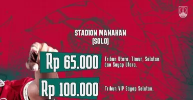 Panpel Sediakan 20.000 Tiket, Ini Harga dan Ticket Box Laga Persis Solo vs Bali United
