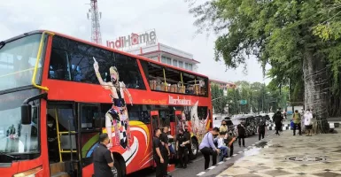 Jelang Nikahan Kaesang-Erina, Keluarga Presiden Jokowi Keliling Solo Naik Bus Werkudara, Ada Ibu Negara dan Para Cucu
