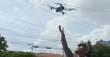 Pengendara Harap Hati-Hati! Ada Tilang Pakai Drone di Kudus