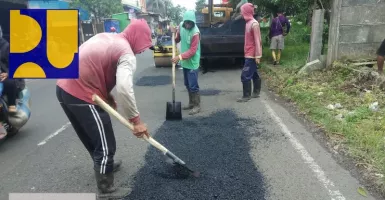 Alhamdulillah, Jalan Rusak di Purbalingga Diperbaiki untuk Mudik Lebaran