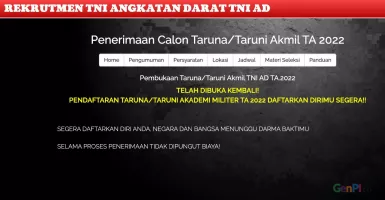 Cek Syarat dan Materi Seleksi Pendaftaran Akmil TNI AD 2022