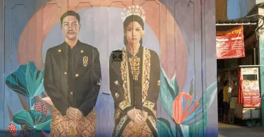 Mau Menikah, Kaesang Pangarep dan Erina Sofia Dikado Mural