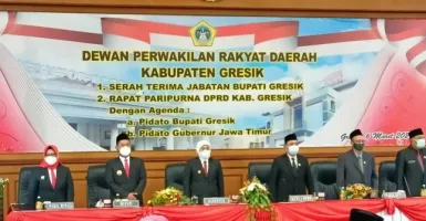 Sertijab Bupati Gresik, Khofifah Sampaikan Terima Kasih