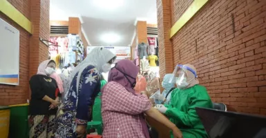 3.520 Pedagang di Kota Mojokerto Jalani Vaksinasi Covid-19