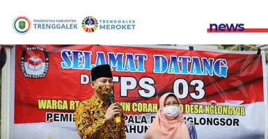 Bupati Trenggalek Tinjau Persiapan Pilkades, Terapkan Prokes!