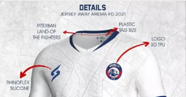 Ada Peta Kota Malang di Jersey Terbaru Arema FC