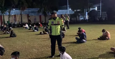 Polisi Amankan Ratusan Remaja Balap Liar, Kapok!
