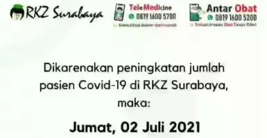 Covid-19 Masih Tinggi, IGD RKZ Surabaya Tumbang