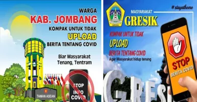 Komninfo Jatim: Poster Kampanye Stop Berita Covid-19 Hoax